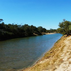 The crystal clear waters of the creek