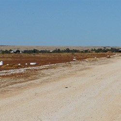 Betoota's temporary airstrip outside Mt Leonard Station 20100