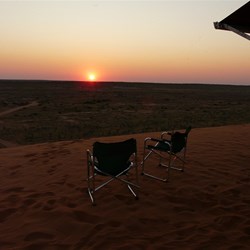 Camped on Little Red watching the sunset