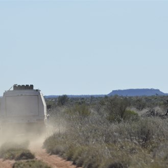 The Tuck Truck heading to Mt Worsnop