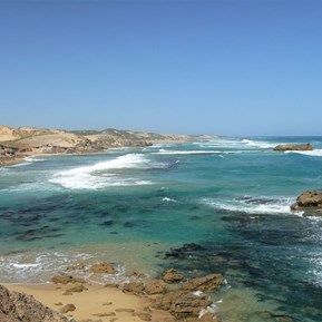 Spectacular coastal scenery somewhere about the western end of the GOR
