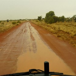 Road conditions deteriorated with the rain
