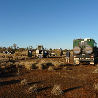 Camped near 'The Corner'