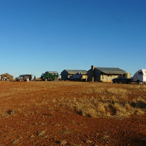 Camped by the shearers' quarters at Theldarpa Station