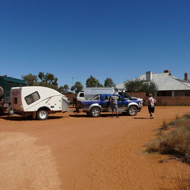 Afternoon tea at the homestead prior to camping