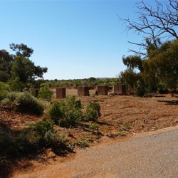 More  piers where the line crossed the creek