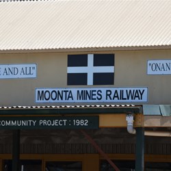 Cornish Flag at the Tourist Train Station