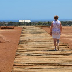 Old Sleeper for a path on top of the old tailings dump