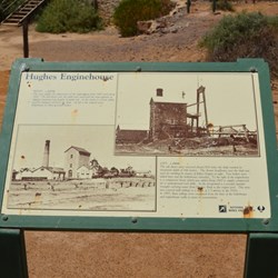 Sign at the Hughes Enginehouse site