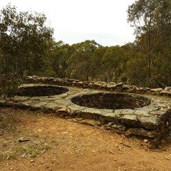 Roasting pits from the top