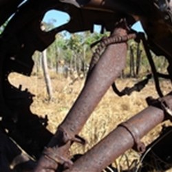 Aircraft graveyard at Fenton airbase