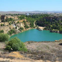 Looking out over the "Monster Mine" site 