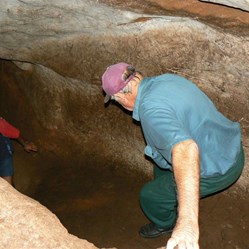 The rocks were a little slippery