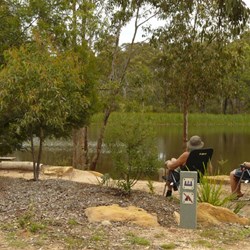 Relaxing by the water