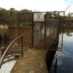 The dam filled to capacity