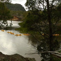 Students from Lithgow Tafe on the water