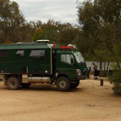 Breakfast at the picnic area