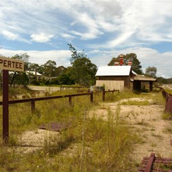 The disused Capertee Railway Station