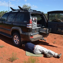 First I had to jack the car up