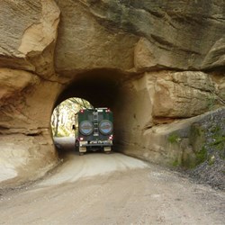 Just love this tunnel on the Wombeyan Caves Road