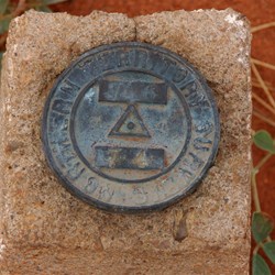 Bench Mark-Abandoned Gunbarrel Highway