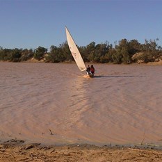 Sailing on a private waterhole