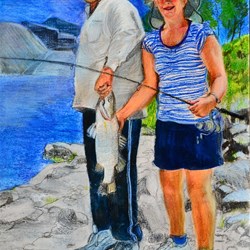 Judys first barramundi