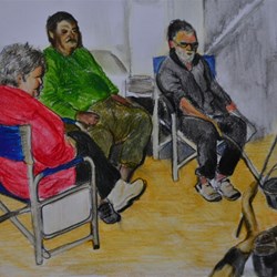 Oodnadatta camp fire