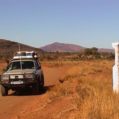 Len Beadell  marker Mulga Rd