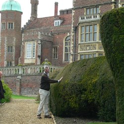 Maddingley Hall is surrounded by lovely gardens