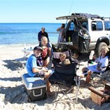 Kids enjoying there time on the beach