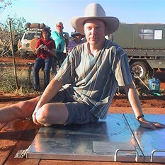 Ambrose Canning - a member of the Well 12 restoration party