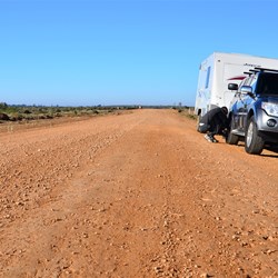 dropping the tyre pressure
