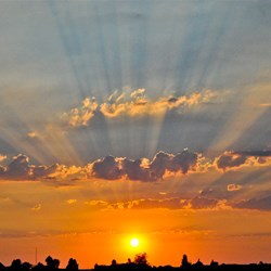 Sunset at White Cliffs