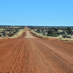 long red road and landscape