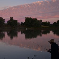 John fishing at sunset day 1