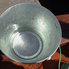 Clear water at Well 18 