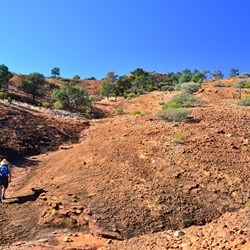 rocky red hills