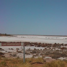Views of Lake Disappointment from the Camp 