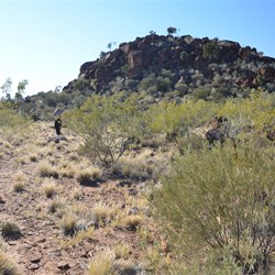 walking around the granite boulders