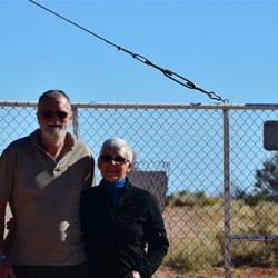 at Cameron Corner before we left NSW