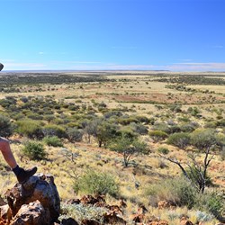 looking across the surrounding landscape along the walk
