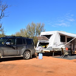 our campsite at Olive Downs