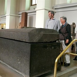 An Egyptian sarcophagus