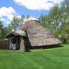 Reconstruction of Iron Age roundhouse