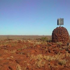 Mt Romilly trig marker at the summit