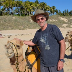 Cable beach Broome - Darren & Harley the stinky camel