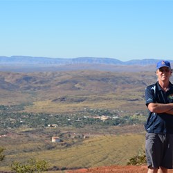 Mt Nameless Tom Price - Looking at Town