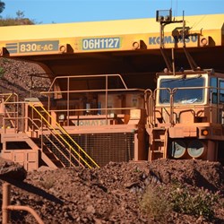 Tom Price mine tour - One of the monster trucks