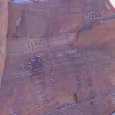 Inscriptions in Godfrey Tank 